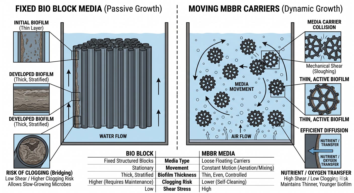 Bio Block ve MBBR Medya Karşılaştırması: Sabit Film Sistemleri İçin Kesin Seçim